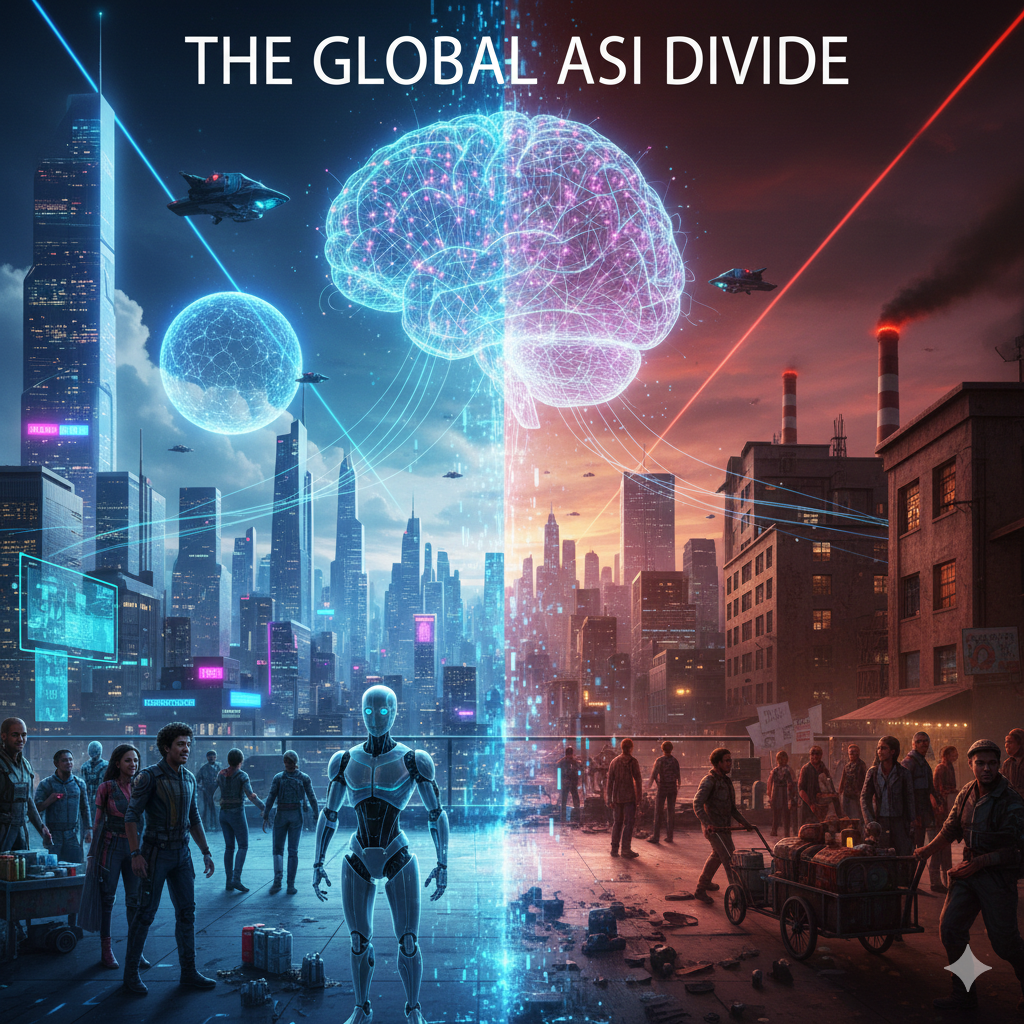 人工超知能保有国と非保有国による格差社会の出現を防ぐ対抗戦略とは？