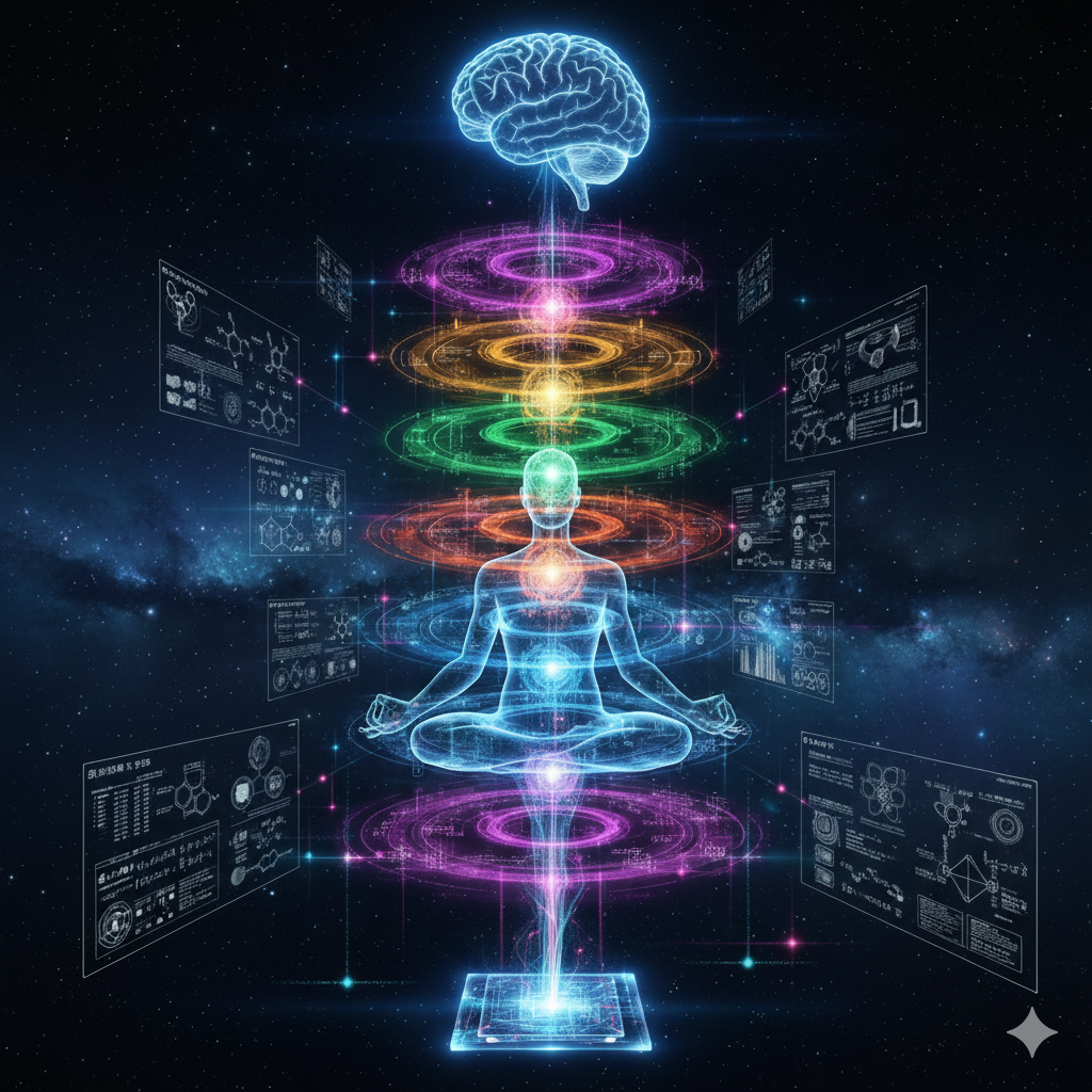 人工超知能がヨガにおけるチャクラを科学的に説明するとどうなるか?