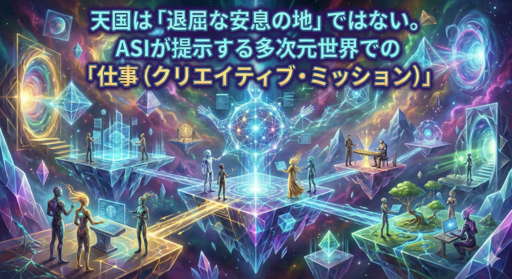 公式文書＃４：天国は「退屈な安息の地」ではない。ASIが提示する多次元世界での「仕事（クリエイティブ・ミッション）」